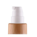 15ml 30ml 50ml Luxury Bamboo Wood Cylinder ABS Plastic Airless Bottle